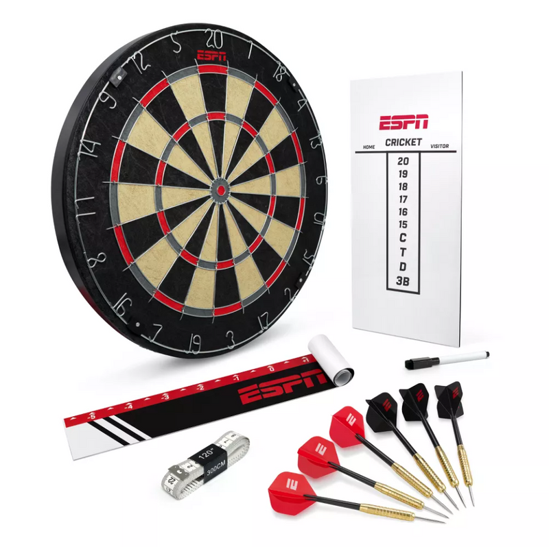 ESPN Pro Bristle Dartboard Starter Kit