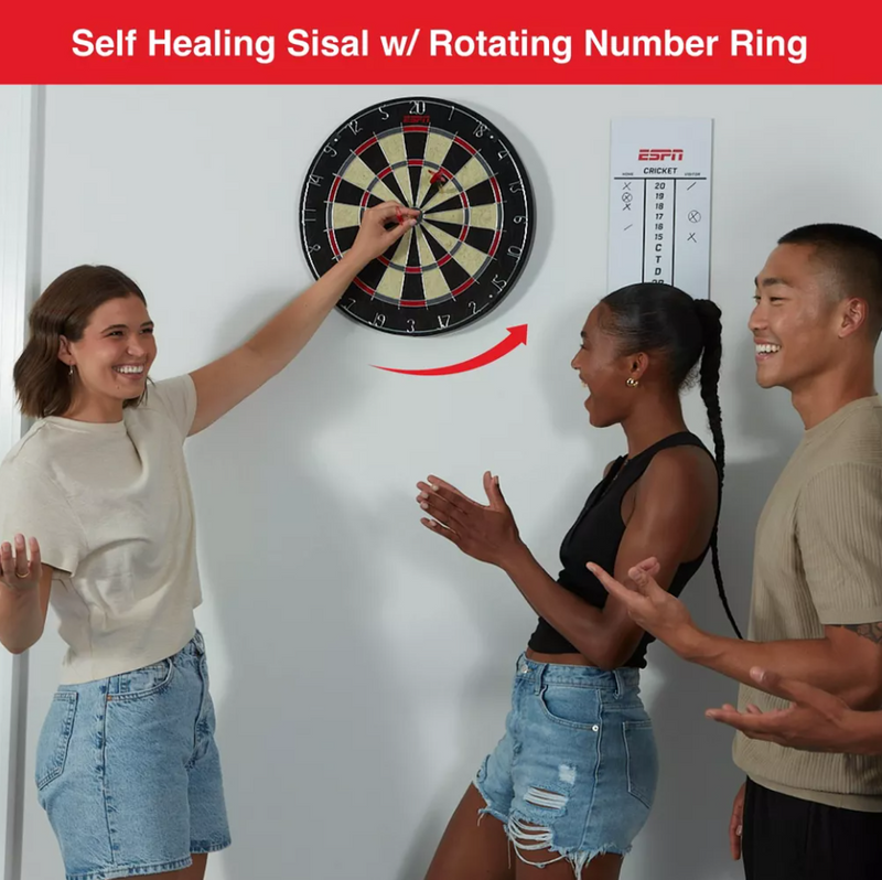 ESPN Pro Bristle Dartboard Starter Kit