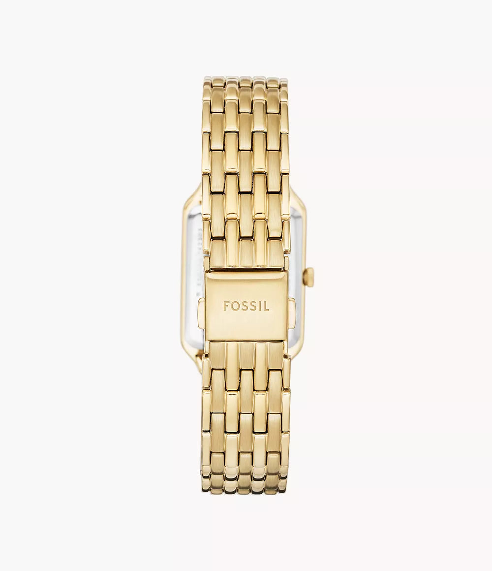 Fossil Raquel Three-Hand Date Gold-Tone Stainless Steel Watch