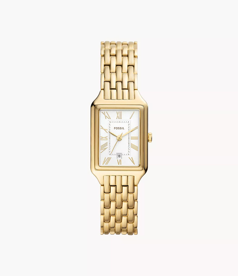 Fossil Raquel Three-Hand Date Gold-Tone Stainless Steel Watch