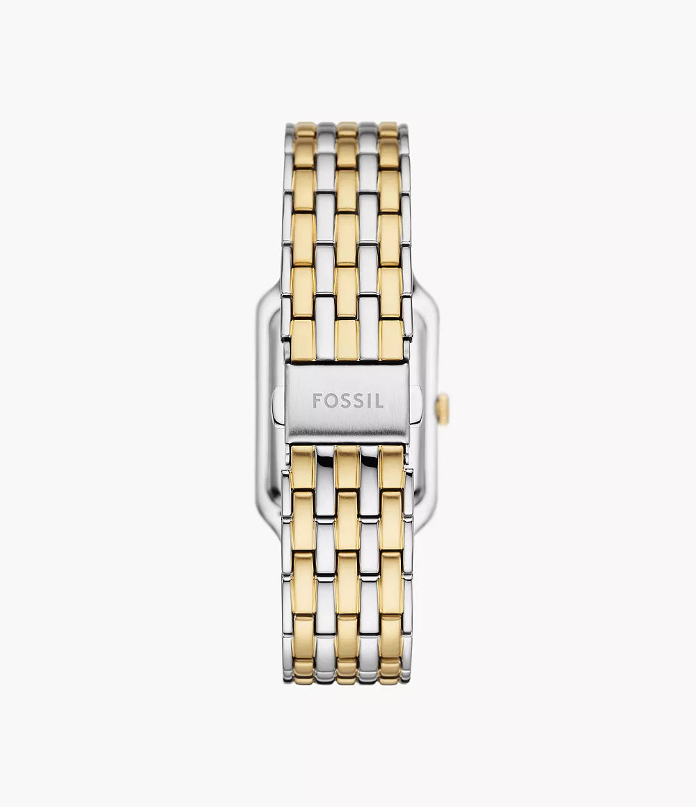 Fossil Raquel Three-Hand Date Two-Tone Stainless Steel Watch