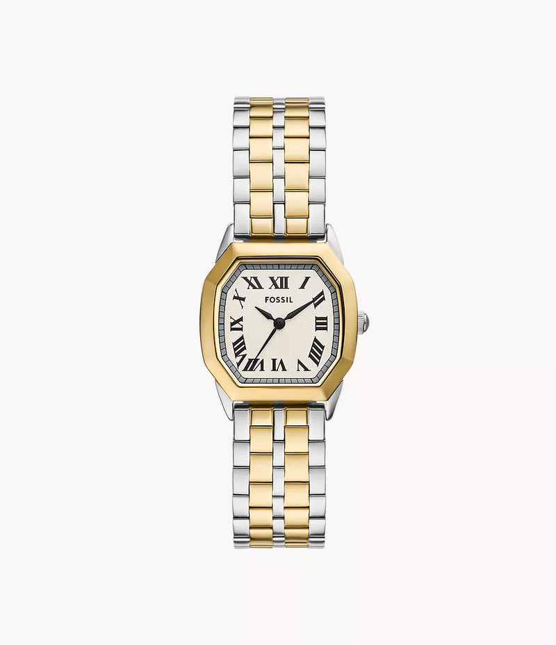 Fossil Harlow Three-Hand Two-Tone Stainless Steel Watch