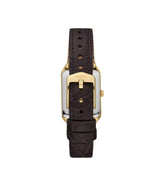 Fossil Womens Raquel Three-Hand Date Brown Croco LiteHide Leather Watch