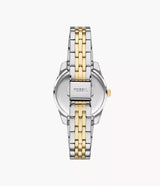 Fossil Scarlette Three-Hand Date Two-Tone Stainless Steel Watch