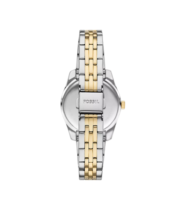 Fossil Scarlette Three-Hand Date Two-Tone Stainless Steel Watch