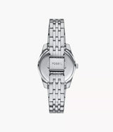 Fossil Womens Scarlette Three-Hand Date Stainless Steel Watch