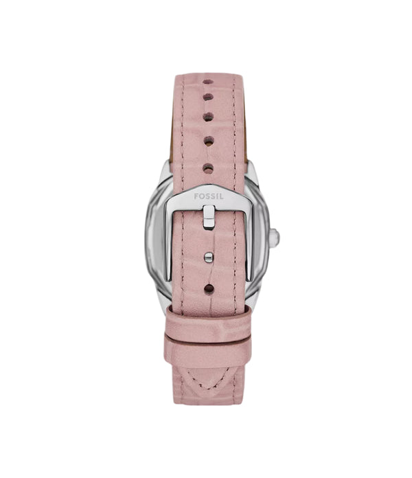 Fossil Womens Harlow Three-Hand Light Pink Leather Watch