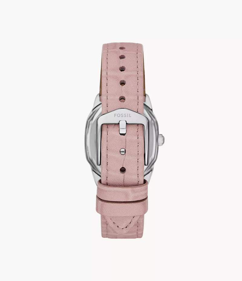 Fossil Womens Harlow Three-Hand Light Pink Leather Watch