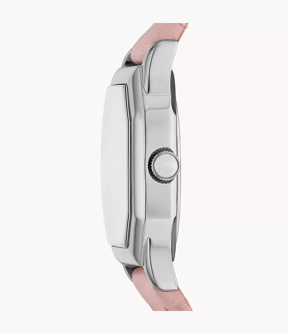 Fossil Womens Harlow Three-Hand Light Pink Leather Watch