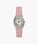 Fossil Womens Harlow Three-Hand Light Pink Leather Watch