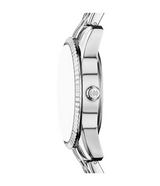 Fossil Womens Scarlette Three-Hand Day-Date Stainless Steel Watch