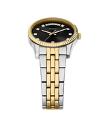 Fossil Womens Scarlette Three-Hand Day-Date Two-Tone Stainless Steel Watch