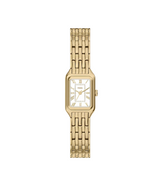 Fossil Womens Raquel Mini Three-Hand Gold-Tone Stainless Steel Watch