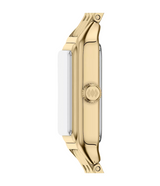 Fossil Womens Raquel Mini Three-Hand Gold-Tone Stainless Steel Watch