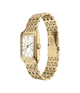 Fossil Womens Raquel Mini Three-Hand Gold-Tone Stainless Steel Watch