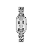 Fossil Womens Raquel Three-Hand Stainless Steel Silver Watch