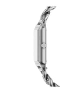 Fossil Womens Raquel Three-Hand Stainless Steel Silver Watch