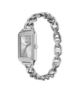 Fossil Womens Raquel Three-Hand Stainless Steel Silver Watch