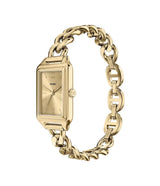 Fossil Womens Raquel Three-Hand Stainless Steel Gold Watch