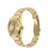 Fossil Womens Everett Three-Hand Gold-Tone Stainless Steel Watch