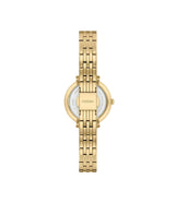 Fossil Womens Heidi Three-Hand Gold-Tone Stainless Steel Watch