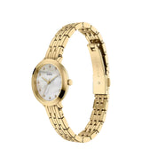 Fossil Womens Heidi Three-Hand Gold-Tone Stainless Steel Watch