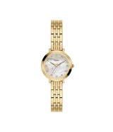 Fossil Womens Heidi Three-Hand Gold-Tone Stainless Steel Watch
