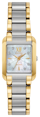 Citizen Womens Citizen L Bianca Eco-Drive Watch - Two-Tone Stainless Steel Bracelet