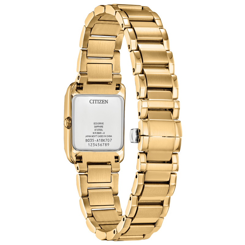 Citizen Womens Bianca Eco-Drive Watch - Gold-Tone Stainless Steel Bracelet