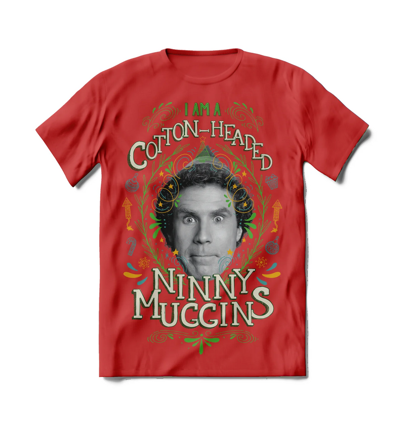 Brief Insanity Elf Movie Cotton-Headed Ninny Mugg Sleep Shirt - Large