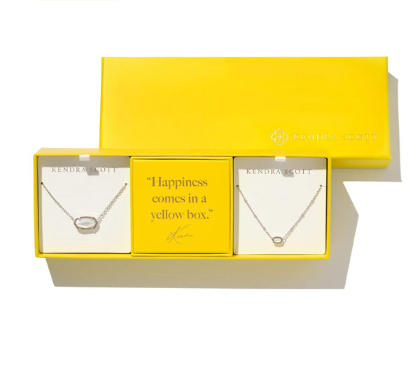 Kendra Scott Elisa Ivory Mother-Of-Pearl Gift Set - Silver Plated