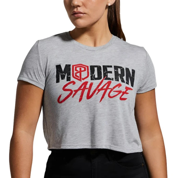 Born Primitive Womens Modern Savage Crop Short Sleeve T-Shirt