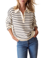 Marine Layer Womens Valerie Polo Sweater