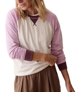 Marine Layer Womens Juno Varsity Raglan Sweater
