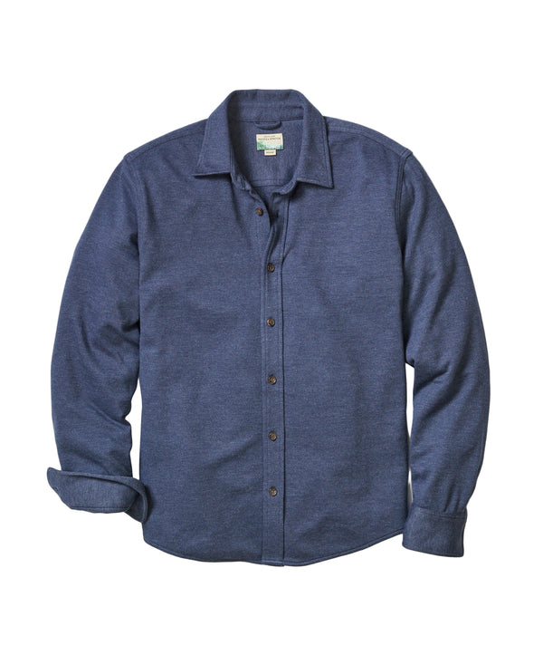 Marine Layer Mens Pacifica Stretch Twill Long Sleeve Shirt