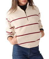 Marine Layer Womens Cloud 9 Fleece Half Zip Sweatshirt