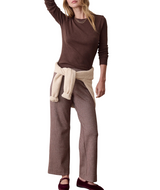 Marine Layer Womens Mini Rib Crew Long Sleeve T-Shirt