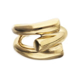 UNOde50 18k Gold Alloy Tube Ring - Size 8.5