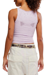 Free People Womens Flirty Flutters Tank Top