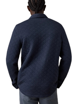 Faherty Mens Epic Quilted Fleece CPO Jacket