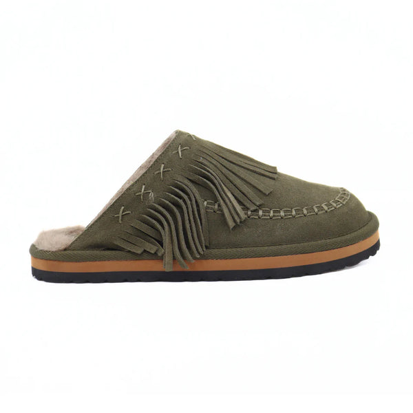 Free People Womens Fallon Fringe Mules