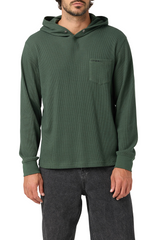 O'Neill Mens Overland Hooded Thermal Long Sleeve Pullover Sweatshirt