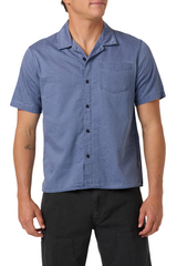 O'Neill Mens O'Riginals Sails Jacquard Woven Short Sleeve Shirt