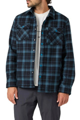 O'Neill Mens TRVLR Micro High Pile Lined Flannel Long Sleeve Shirt