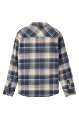 O'Neill Mens Portland Plaid Stretch Long Sleeve Shirt