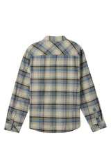 O'Neill Mens Portland Plaid Stretch Long Sleeve Shirt