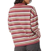 O'Neill Womens O'Riginals Kyra Long Sleeve Crop Polo Top