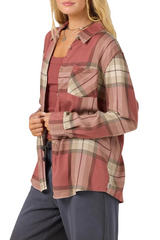 O'Neill Womens O'Riginals Logan Flannel Long Sleeve Shirt
