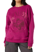 O'Neill Womens The Original Oversized Crewneck Fleece Sweatshirt