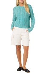 O'Neill Womens O'Riginals Misha Cable Knit Long Sleeve Sweater
